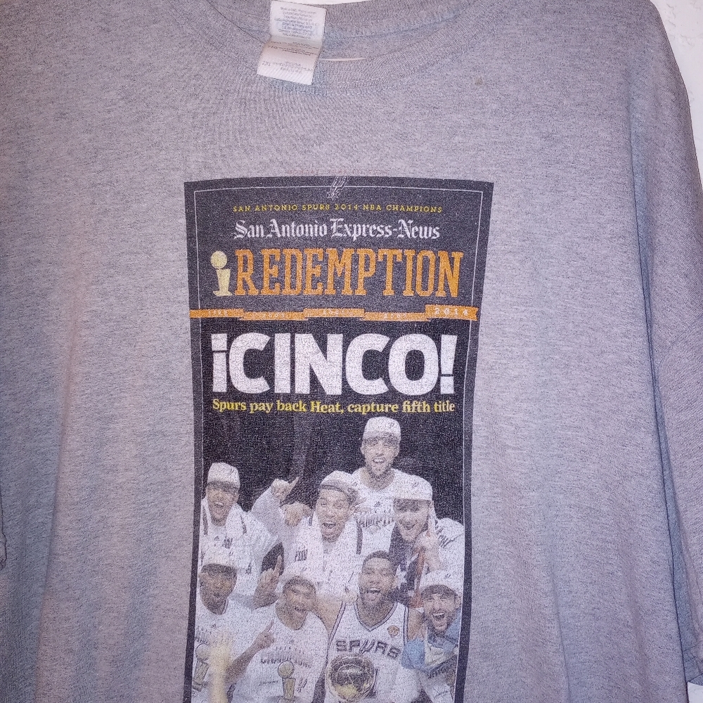 🐮 🐄 San Antonio Spurs Size 2X Men's T-shirt - Picture 2 of 6